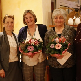 20 Jahre beim Diakonieverein: Petra Ruppert und Gordana Gjurova (beide Burghalde)