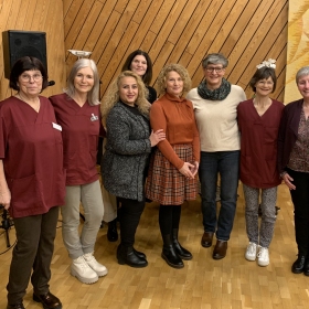 V.l.n.r.:  Mitarbeitende der Betreuung, A. Roller