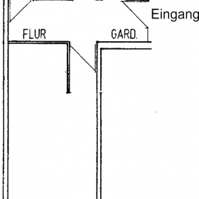 Raumplan 1-Zimmer-Wohnung