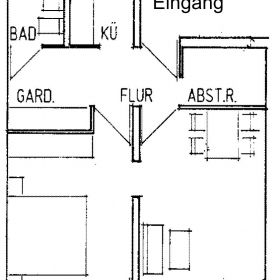 Raumplan 2-Zimmer-Wohnung