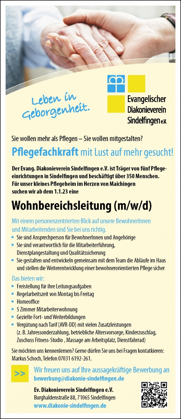 Wohnbereichsleitung (m/w/d)